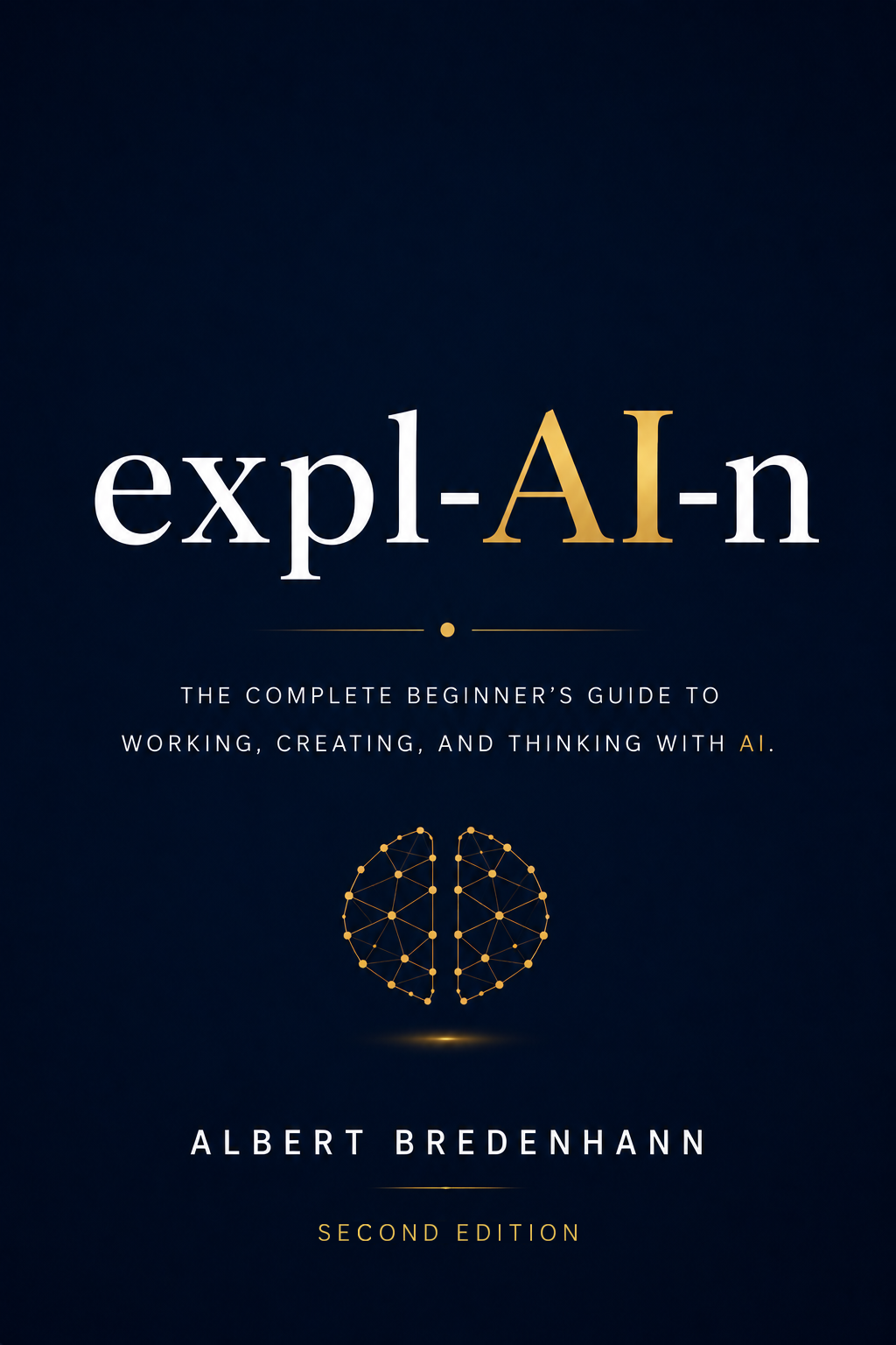 expl-Ai-n, second edition, book cover by Albert Bredenhann