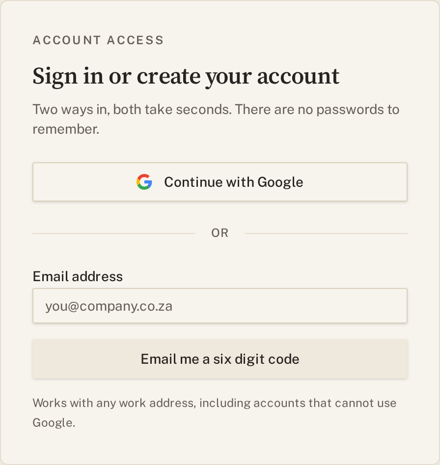 Sign in on the night